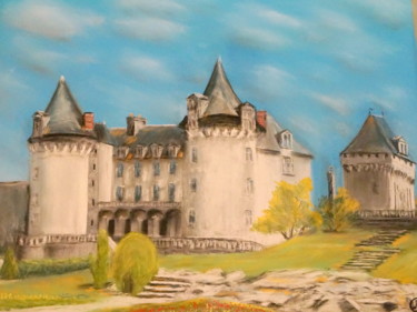 Peinture intitulée "Chateau de la Roche…" par Jean Pierre Coussaert, Œuvre d'art originale