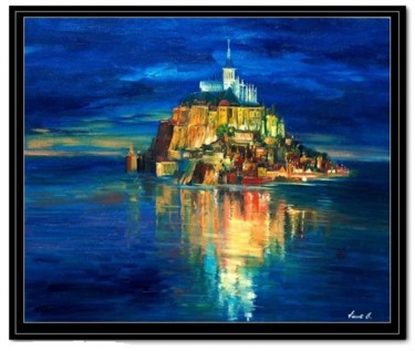 绘画 标题为“Le Mont Saint Michel” 由Cousteau, 原创艺术品