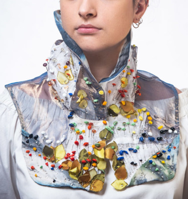 Текстильное искусство под названием "Exposition Bohin 20…" - Patricia Levalois, Подлинное произведение искусства, вышивка