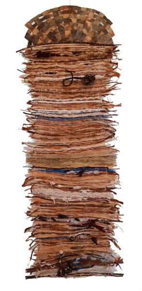 Arte textil titulada "Tissage Mural 2101" por Patricia Levalois, Obra de arte original, Tapiz