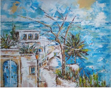 Peinture intitulée "La Tunisie" par Laurence Senelonge, Œuvre d'art originale