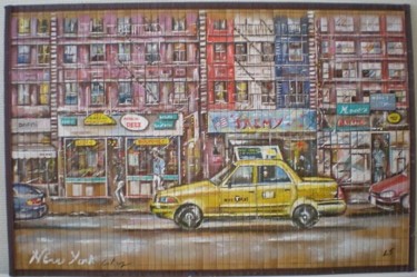 Peinture intitulée "New York 42th street" par Laurence Senelonge, Œuvre d'art originale