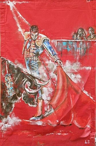 Peinture intitulée "El Matador" par Laurence Senelonge, Œuvre d'art originale