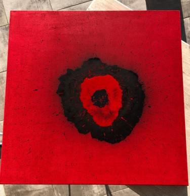 Painting titled "Coquelicot" by Valérie Coutret, Original Artwork