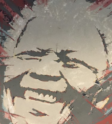 Peinture intitulée "Nelson Mandela" par Christophe Couzy, Œuvre d'art originale