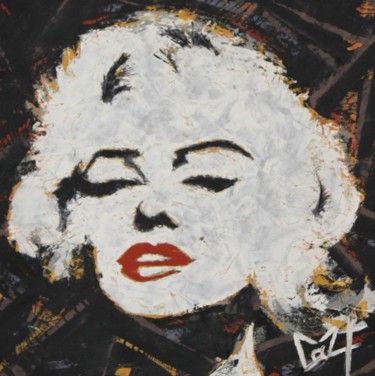 Peinture intitulée "Marylin Monroe" par Christophe Couzy, Œuvre d'art originale, Huile