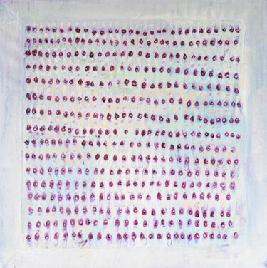 "Points Violet" başlıklı Tablo Covadonga Castro tarafından, Orijinal sanat, Petrol Ahşap Sedye çerçevesi üzerine monte edilm…