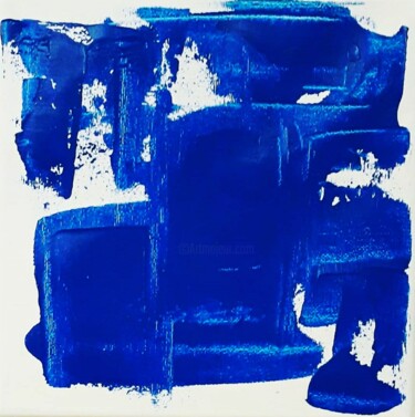 Peinture intitulée "NICE BLUE" par Cp, Œuvre d'art originale, Acrylique