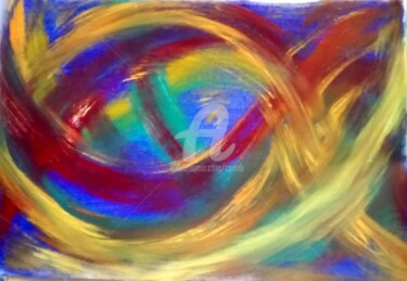 Pintura titulada "Swirling 2" por Colette Pennarun, Obra de arte original, Oleo