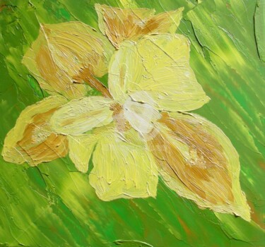 Pintura intitulada "Bunch of Flowers n°1" por Colette Pennarun, Obras de arte originais, Óleo Montado em Armação em madeira