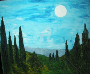 Peinture intitulée "Abruzzo - Delle gol…" par Colette Pennarun, Œuvre d'art originale, Huile