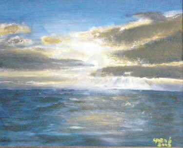 Painting titled "Sunrise 2 in South…" by Colette Pennarun, Original Artwork, Oil
