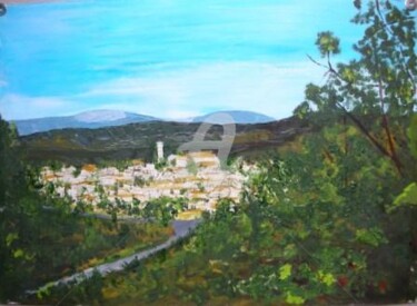 Pittura intitolato "Abruzzo - Arrivée s…" da Colette Pennarun, Opera d'arte originale, Olio