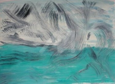 Patagonie Chilienne - Caverne - 364 Peinture intitulée "Patagonie Chilienne…" par Colette Pennarun, Œuvre d'art originale,