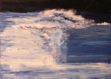 Peinture intitulée "Volcan Chilien Puye…" par Colette Pennarun, Œuvre d'art originale, Huile