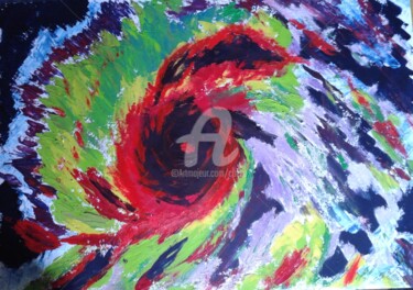 绘画 标题为“Typhon Haiyan - 457” 由Colette Pennarun, 原创艺术品, 油