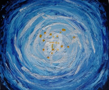 Painting titled "Star formation - Mo…" by Colette Pennarun, Original Artwork, Oil