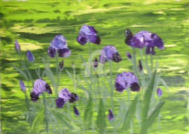 Painting titled "Iris n° 3 - 269.jpg" by Colette Pennarun, Original Artwork