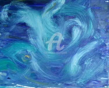 Painting titled "Swirling Winds - 47…" by Colette Pennarun, Original Artwork, Oil