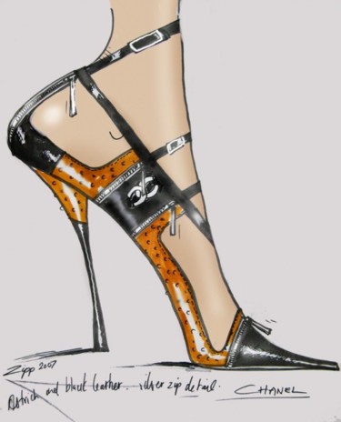 绘画 标题为“Chanel Zip” 由Jefferson Zipp, 原创艺术品