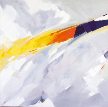 Painting titled "Clair de soleil" by Alain Lecarpentier, Original Artwork, Oil