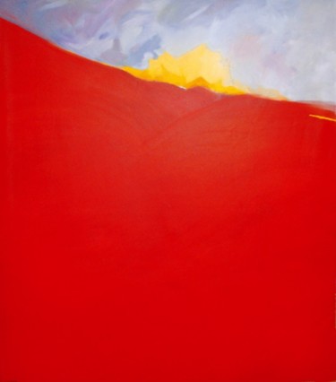 Painting titled "Lueur" by Alain Lecarpentier, Original Artwork, Oil