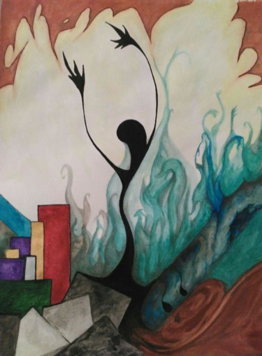 Pintura titulada "El Artista.jpg" por Obeo, Obra de arte original, Acrílico