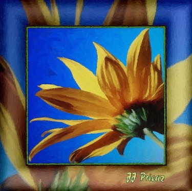Arts numériques intitulée "fleur3" par Jean-Jacques Pricaz, Œuvre d'art originale, Peinture numérique
