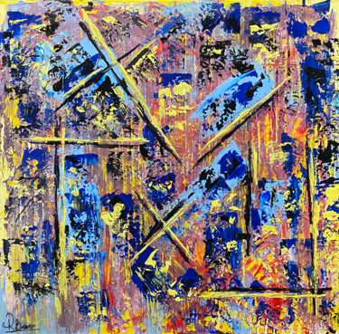 Délirium Peinture intitulée "Délirium" par Richard Benisti, Œuvre d'art originale, Acrylique