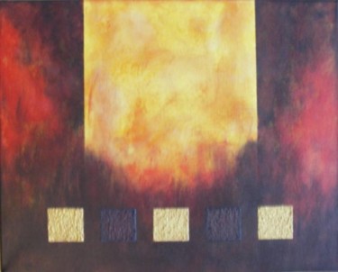 Peinture intitulée "Flammes" par Corinne Wagner, Œuvre d'art originale