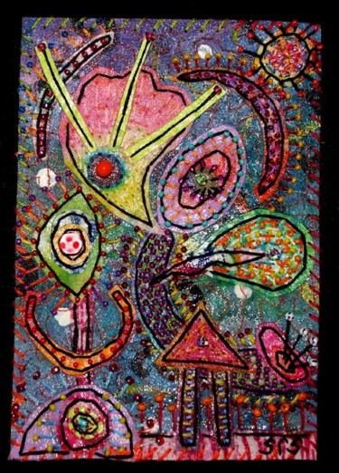 Collages titled "Octopus Garden 3" by Creative Chick, Original Artwork