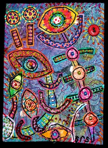 Collages titled "Octopus Garden 5" by Creative Chick, Original Artwork