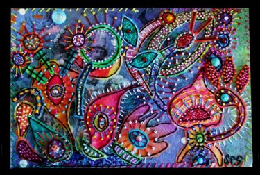 Collages titled "Octopus Garden 6" by Creative Chick, Original Artwork