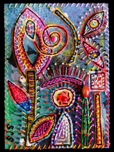 Collages titled "Octopus Garden 8" by Creative Chick, Original Artwork