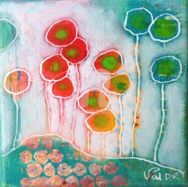 Painting titled "Ensemble" by Valérie Dupont Roussel Atelier Creative , Original Artwork, Acrylic