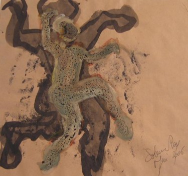 Painting titled "taijiquan 7" by Solenne Roy, Original Artwork