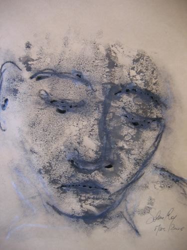 Peinture intitulée "l'homme vide" par Solenne Roy, Œuvre d'art originale