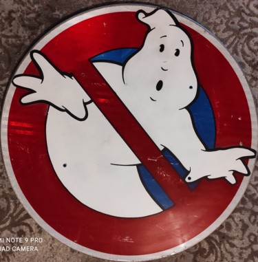 Painting titled "Ghostbuster$" by Yam, Original Artwork, Acrylic