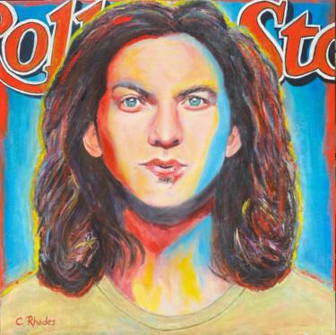 Schilderij getiteld "Eddie Vedder" door Corbyn Rhodes, Origineel Kunstwerk, Acryl