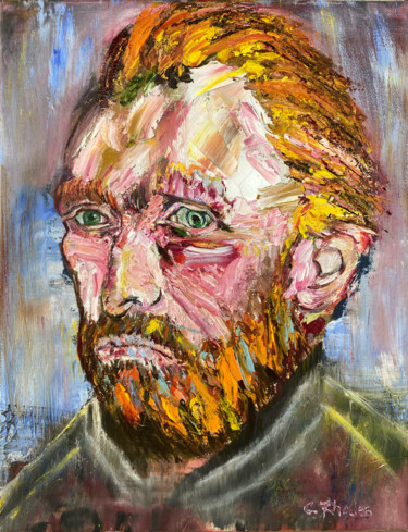 Malerei mit dem Titel "Van Gogh, All Thing…" von Corbyn Rhodes, Original-Kunstwerk, Öl