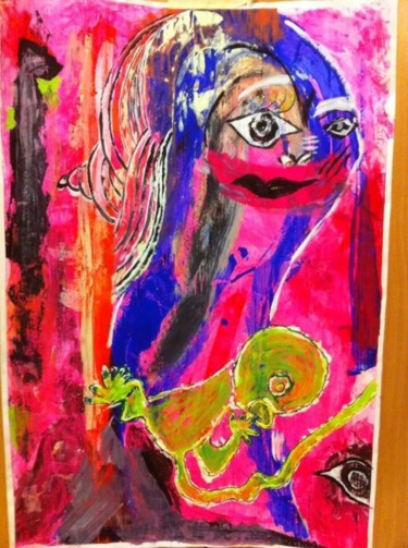 Painting titled "Wesh, ma mère!" by Cric Goin, Original Artwork
