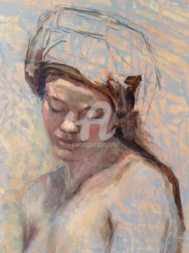 Peinture intitulée "Mi turban forse?" par Cristina Gondolo, Œuvre d'art originale, Huile