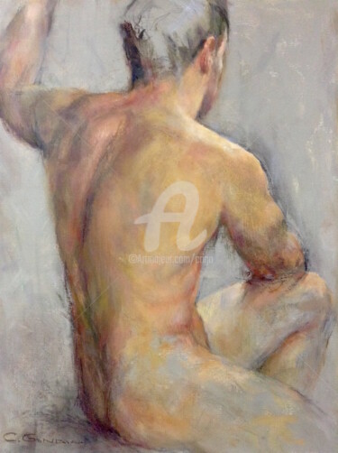 Painting titled "Anton" by Cristina Gondolo, Original Artwork, Oil