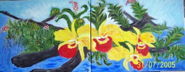 Ζωγραφική με τίτλο "56 - THAILLANDE" από Crilamb, Αυθεντικά έργα τέχνης