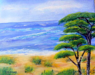 Peinture intitulée "255- océan" par Crilamb, Œuvre d'art originale