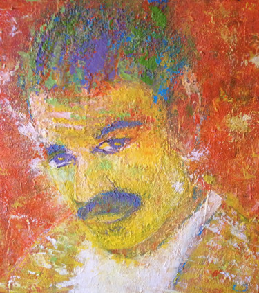 One Character Or An Idea Painting titled "One Character Or An…" by Crina Iancau, Original Art, Acrylic