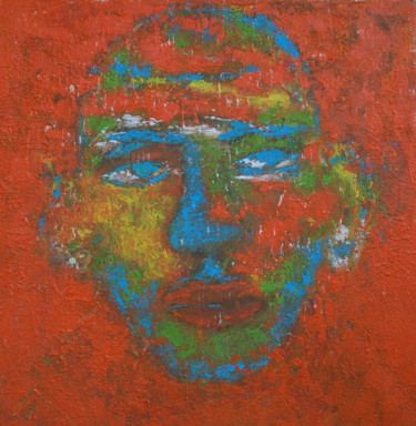 Painting titled "He" by Crina Iancau, Original Artwork, Acrylic
