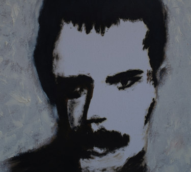 Painting titled "I'm Freddie" by Crina Iancau, Original Artwork, Oil