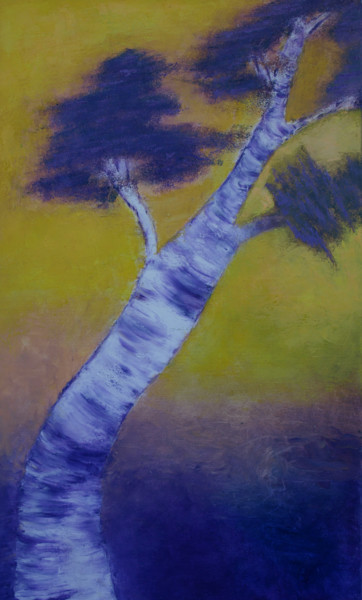 Painting titled "TREE" by Crina Iancau, Original Artwork, Oil