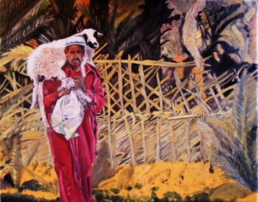 Painting titled "Le marocain" by Criquet, Original Artwork